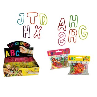 ***PRIX CHOC*** LUCKY BANDS BRACELETS POUR ENFANTS - MOD&Egrave;LE : LETTRES (24 pcs)