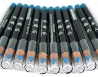 Crayon Yeux & Lèvres Bleu Clair (12 pièces)