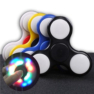 FIDGET SPINNERS LED AVEC ÉCLAIRAGE ***TENDANCE 2017*** (17 points lumineux)