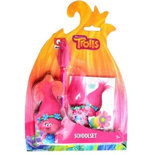 SET D'&Eacute;CRITURE TROLLS SLAMMER 3 PI&Egrave;CES (12 pcs.)