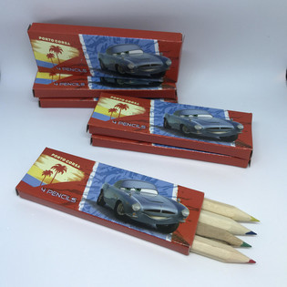 Crayons de Couleur Disney Cars - Lot de 4 en Bo&icirc;te (48 pi&egrave;ces)