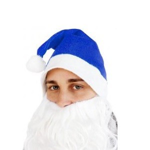 Bonnet de Noël Bleu Standard (12 pcs.)