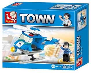 Hélicoptère de Police Sluban M38-B0175 (1 pc)