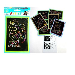 MAGIQUE COLORIAGE &Agrave; GRATTER (48 pcs.)