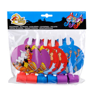 6 Sans-g&ecirc;nes Piet Piraat (Pack de 12)
