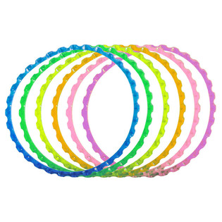 6 Bracelets Cannelés aux Couleurs Vives (Lot de 6)