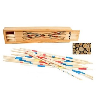 JEU DE MIKADO EN BO&Icirc;TE BOIS (24 pces)
