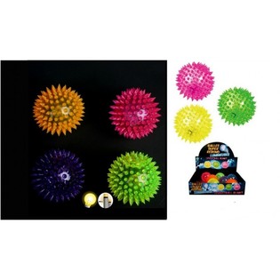 GRANDES BALLES REBONDISSANTES LUMINEUSES &Agrave; PICOTS (12 pcs.)