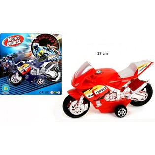 GRANDE MOTO DE SPORT À FRICTION SUR CARTE (12 pcs)