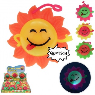 TOURNESOLS LUMINEUX REBONDISSANTS EN PR&Eacute;SENTOIR (12 pcs)