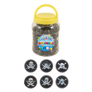 BALLES REBONDISSANTES PIRATE Ø3.3 CM EN POT (72 pcs)