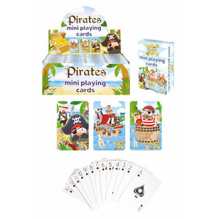 MINI CARTES À JOUER – MODÈLE : PIRATES EN PRÉSENTOIR (24 pcs)