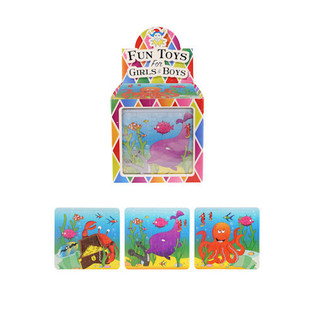 PUZZLE – SEA LIFE, 13 x 12 cm, EN PRÉSENTOIR (108 pcs)