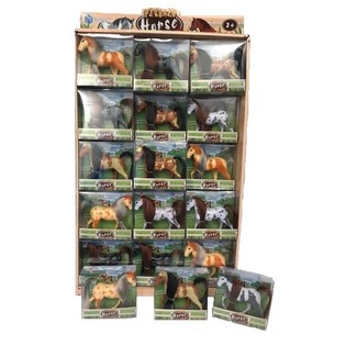 Figurines Chevaux en Pr&eacute;sentoir (30 pcs)