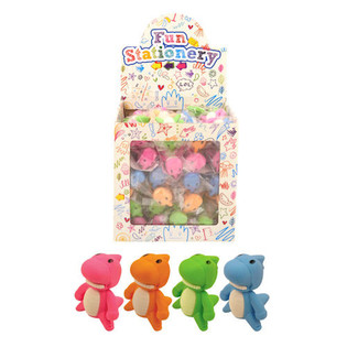Gommes Dinosaures en présentoir (60 pcs)