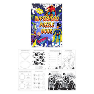 LIVRE DE PUZZLES SUPER HÉROS (48 pcs)