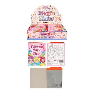 Ardoises Magiques de Dessin – Modèle : Princesse en Présentoir (144 pcs)