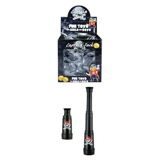 TÉLESCOPE DE PIRATE EXTENSIBLE EN PRÉSENTOIR (48 pcs)