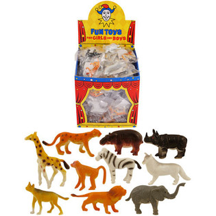 ANIMAUX DE LA JUNGLE POUR PÊCHE À LA LIGNE EN PRÉSENTOIR (84 pcs.)