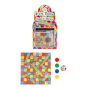 JEU SERPENTS ET ÉCHELLES EN PRÉSENTOIR (72 pcs)