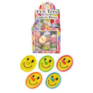 Toupies Smiley en Présentoir (60 pcs)