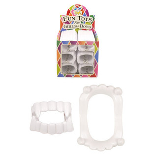 DENTS DE VAMPIRE RIGOLOTES EN PRÉSENTOIR (180 pcs)