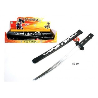 Grande épée de ninja en présentoir (12 pcs)
