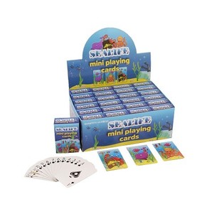 Mini Cartes à Jouer – Modèle Sea Life en Présentoir (24 pcs)