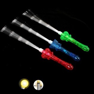 Bâtons de Fibre Optique Lumineux LED, 40 cm (48 pcs)
