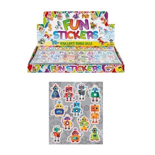 AUTOCOLLANTS AMUSANTS – MODÈLE : ROBOTS (120 pcs)