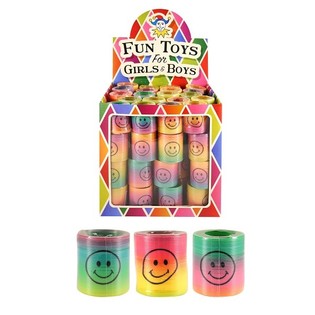 SPIRALE ARC-EN-CIEL Ø 4,2 CM EN PRÉSENTOIR (80 pcs.)