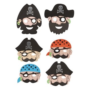 Masques de Pirate en Mousse pour Garçons (24 pcs)