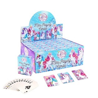 MINI JEU DE CARTES – MODÈLE : LICORNE / UNICORN EN PRÉSENTOIR (24 pcs)