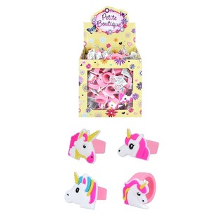 Bagues pour enfants modèle Licorne en présentoir (156 pcs)