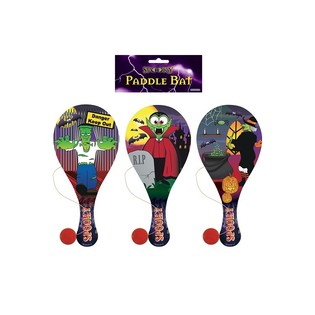 HALLOWEEN - JEU DE RAQUETTE ET BALLE AVEC ÉLASTIQUE (24 pcs)