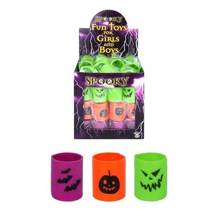MINI SPIRALES HALLOWEEN Ø3 CM DANS PRÉSENTOIR (72 pcs)