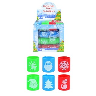 MINI SPIRALES DE NOËL Ø3.5 CM EN PRÉSENTOIR (60 pcs)