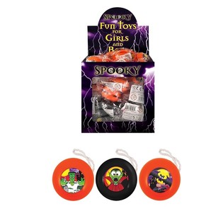 HALLOWEEN - YO-YO À DISTRIBUER Ø 3,8 CM EN PRÉSENTOIR (72 pcs)