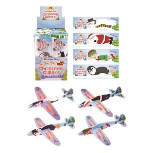 AVIONS EN MOUSSE DE NOËL EN PRÉSENTOIR (48 pcs.)