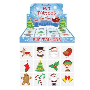 TATOUAGES DE NOËL FUN – MODÈLE NOËL (48 sachets x 12 pcs)