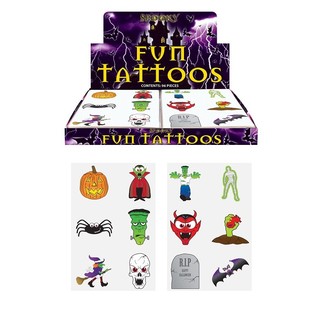 Tatouages Halloween amusants - Modèle Halloween (96 pcs)