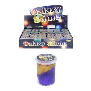 SLIME GALAXY MULTICOLORE EN BARIL DANS PRÉSENTOIR (24 pcs)
