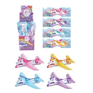 AVIONS EN MOUSSE LICORNE / UNICORN EN PRÉSENTOIR (48 pcs)