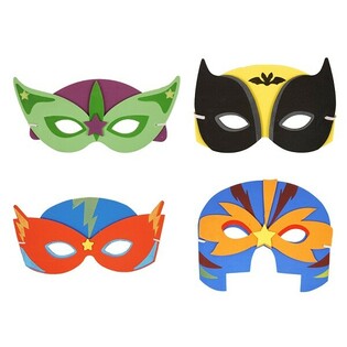 Assortiment de Masques de Super-héros en Mousse (24 pcs)