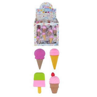 Gommes en Forme de Glaces en Présentoir (96 pcs)