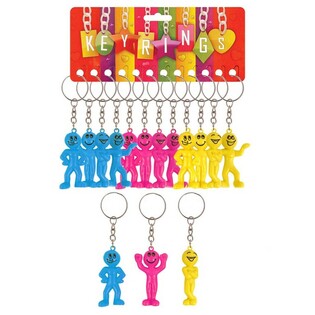 Porte-clés Bonhomme Smiley (Lot de 12) | Grossiste