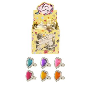Bagues Coeur pour Enfants en Présentoir (240 pcs)