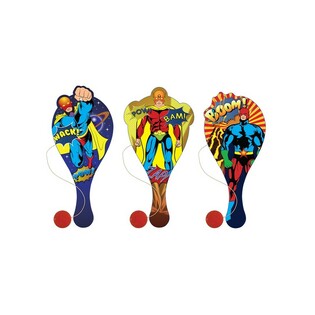 JEU DE PADDLE BAT SUPER HÉROS (24 pcs.)