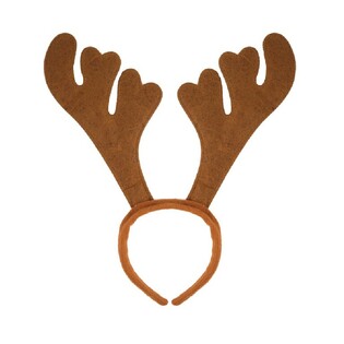 Serre-tête Renne de Noël - Marron (24 pcs)