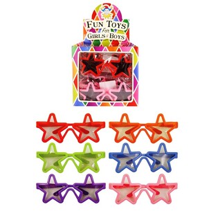 LUNETTES DE SOLEIL ÉTOILE POUR ENFANTS EN PRÉSENTOIR (24 pcs)